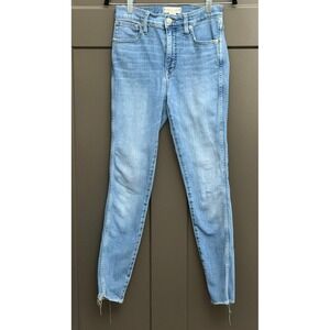 Madewell High‑Rise Skinny Jeans | Raw Hem | Size 26 | Gently Used